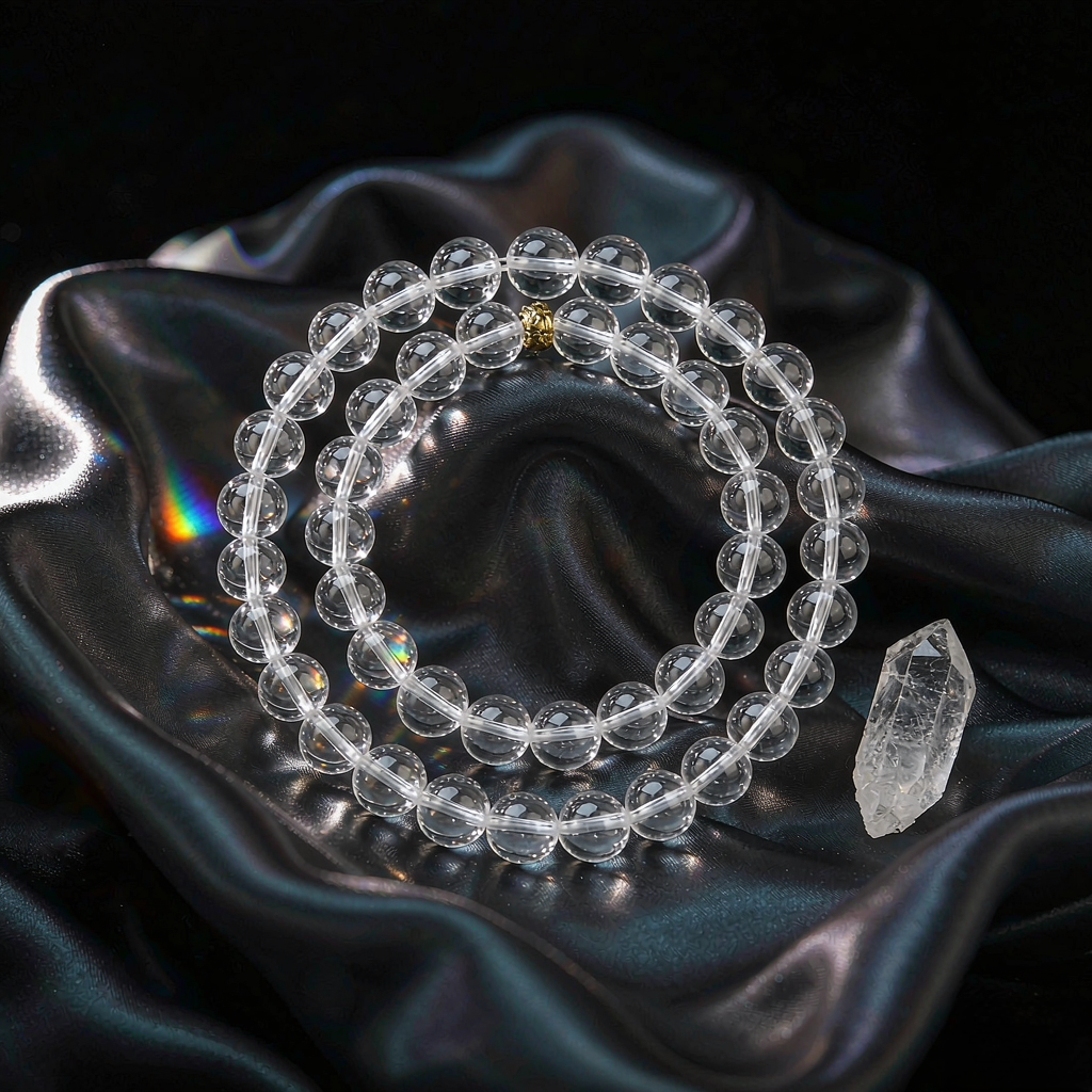 clear-quartz crystal bracelet